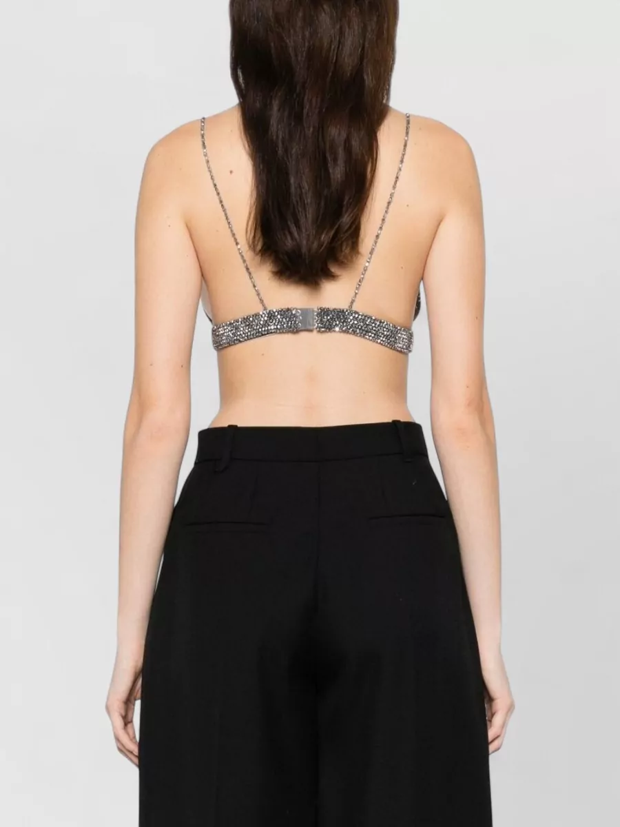 Golden Goose Triangle Cup Top Silver Tone Chain