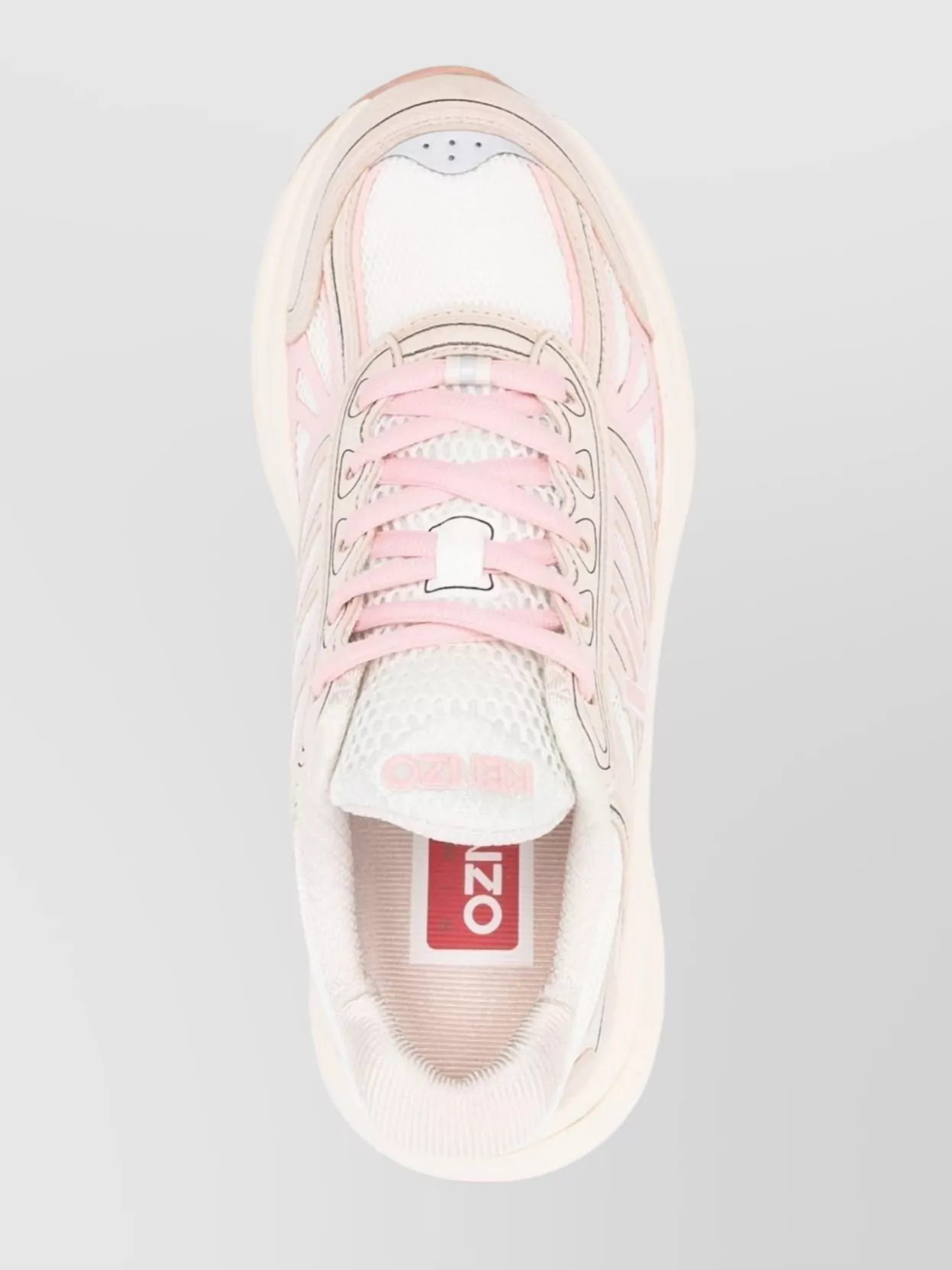Kenzo Low Top Sneakers With Chunky Rubber Sole
