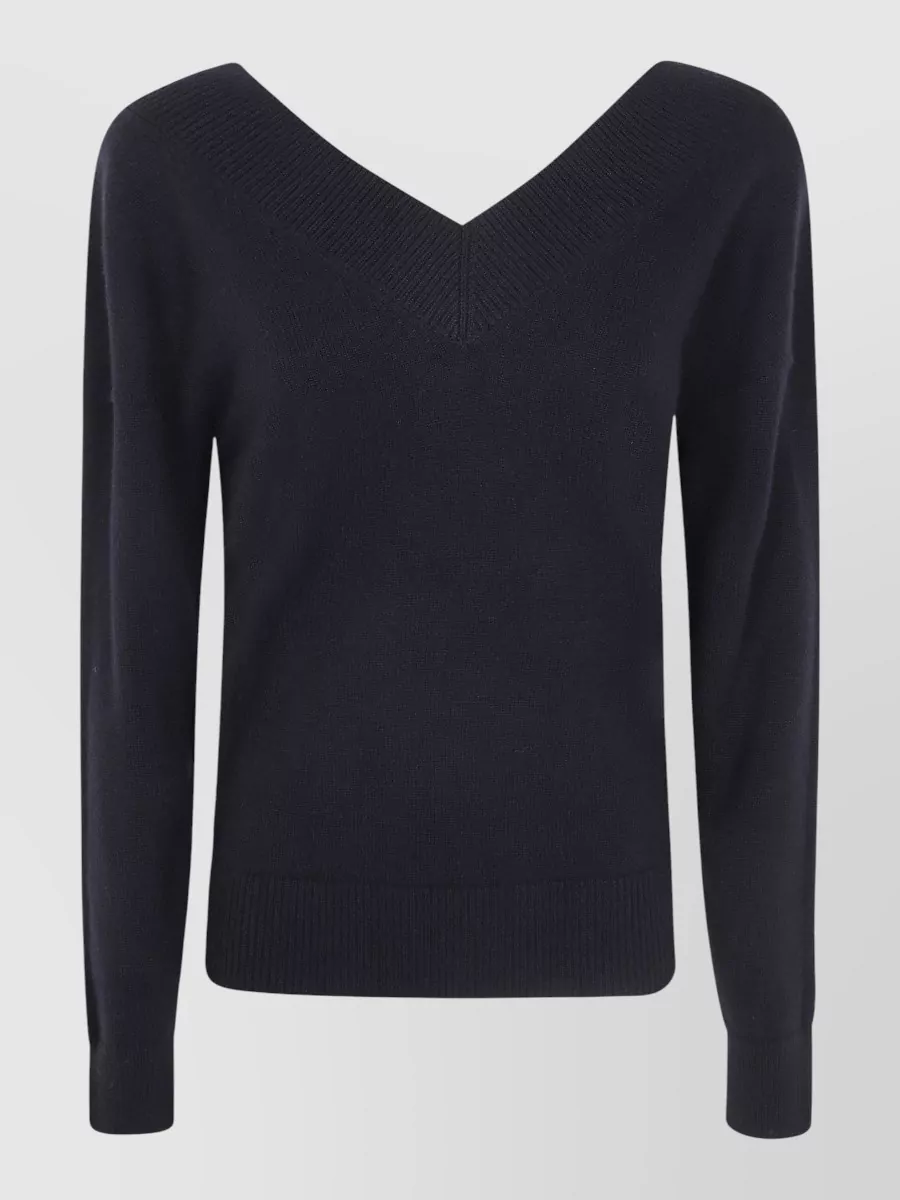 Tom Ford cashmere off-shoulder v-neck sweater