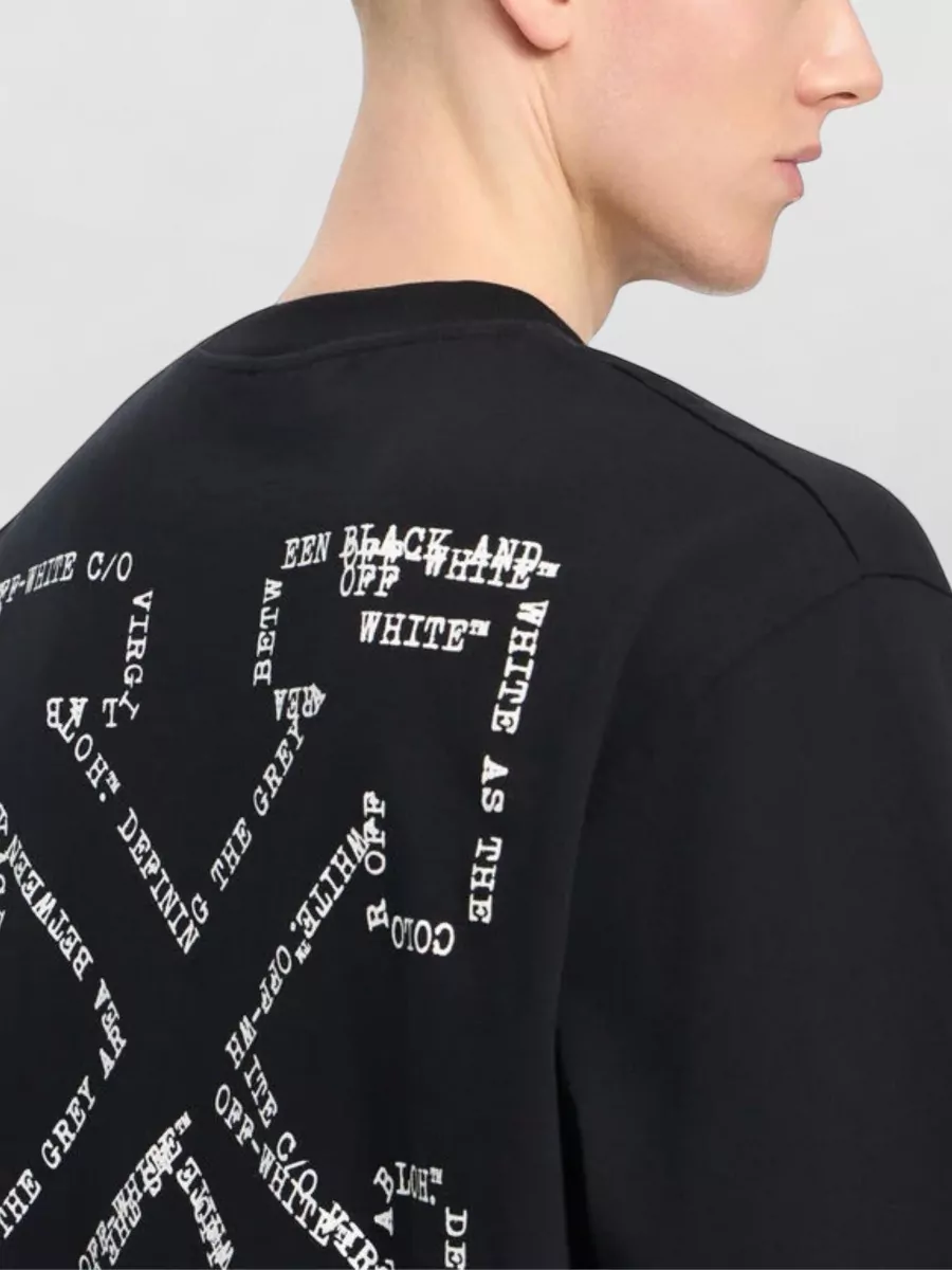 Off-White Cotton Logo Print T-Shirt
