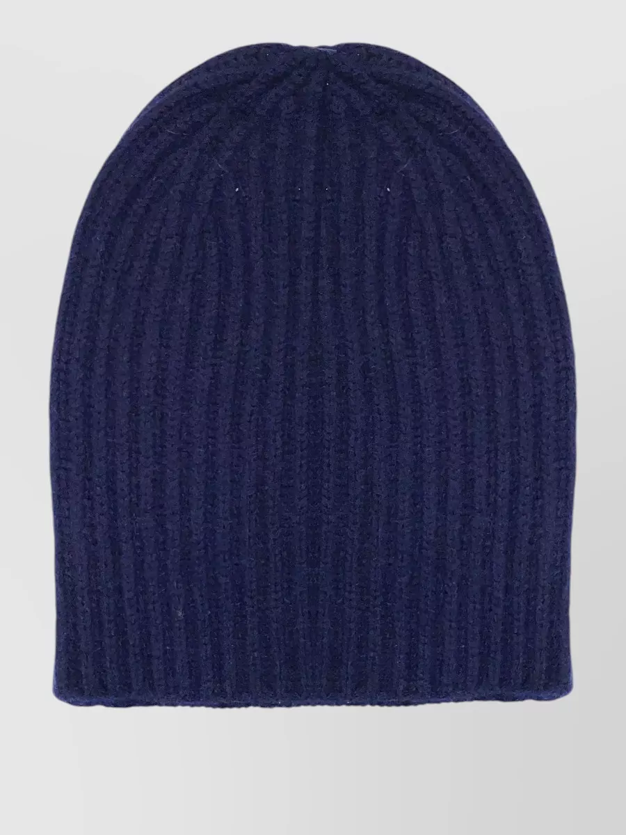 La Rose cashmere ribbed beanie