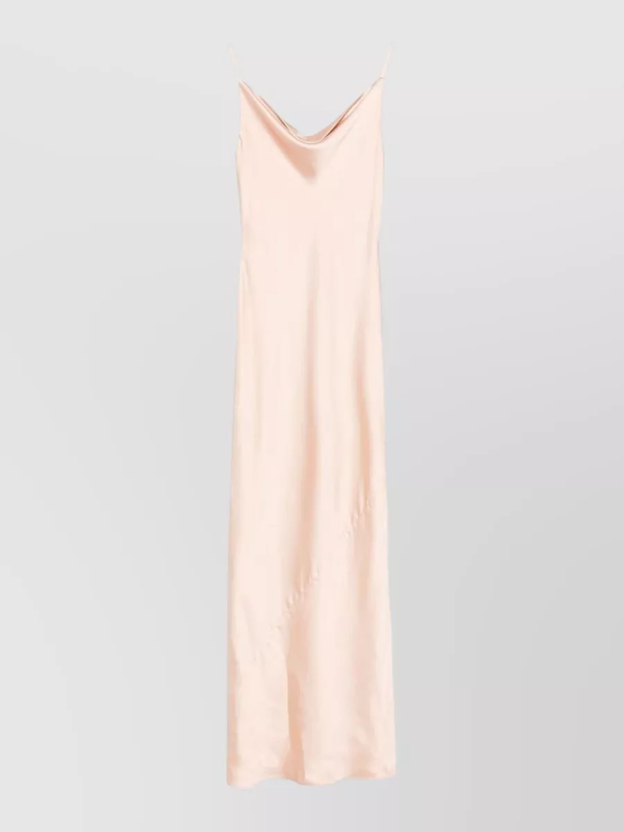 Norma Kamali sleeveless cowl-neck maxi dress