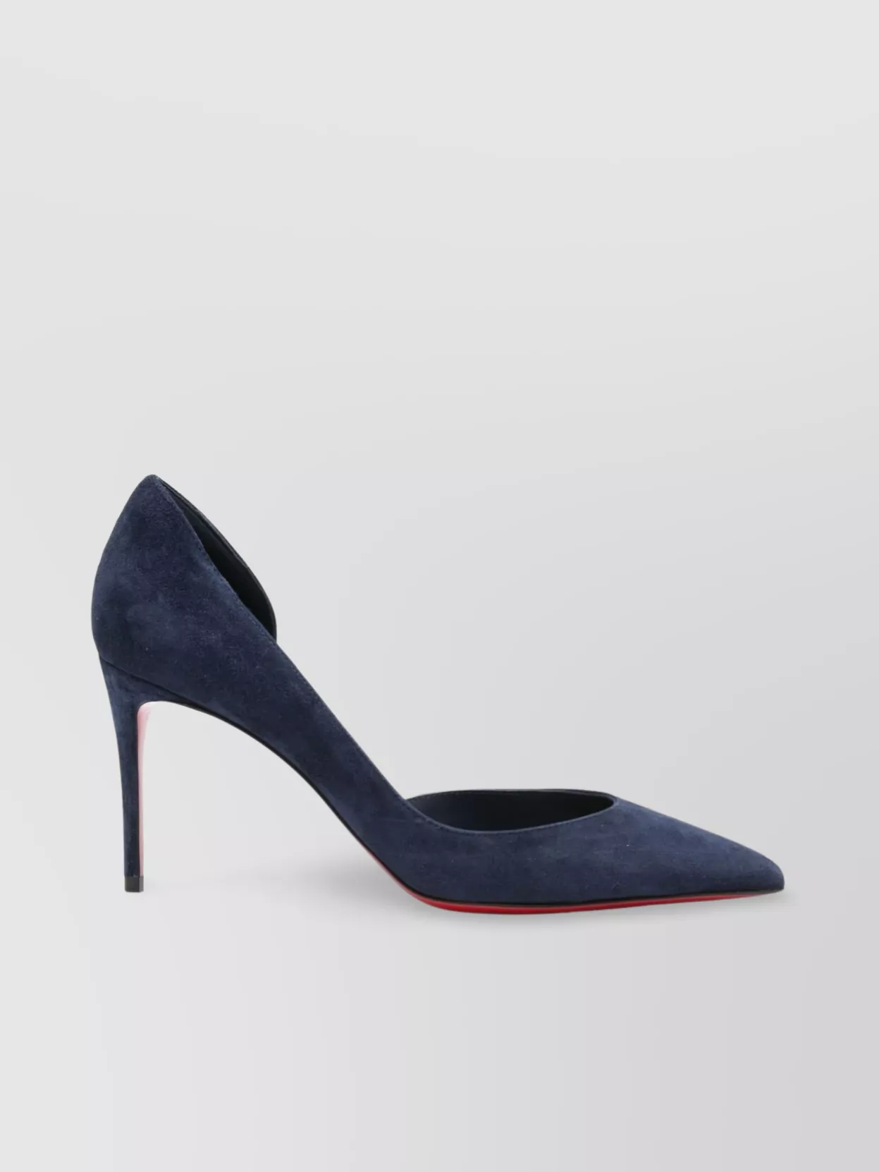 Christian Louboutin Pointed Toe Suede Finish Pumps
