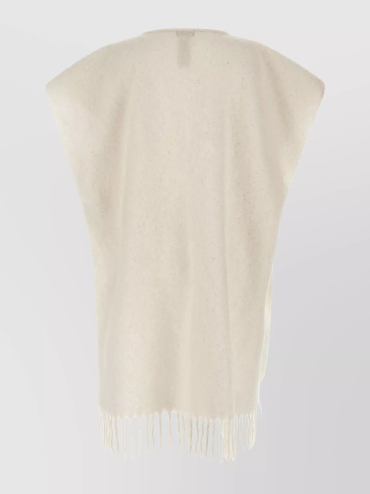 Peserico Circular Gauze Cape In Neutral