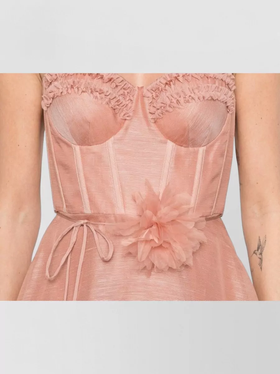 Zimmermann Silk Linen Midi Dress