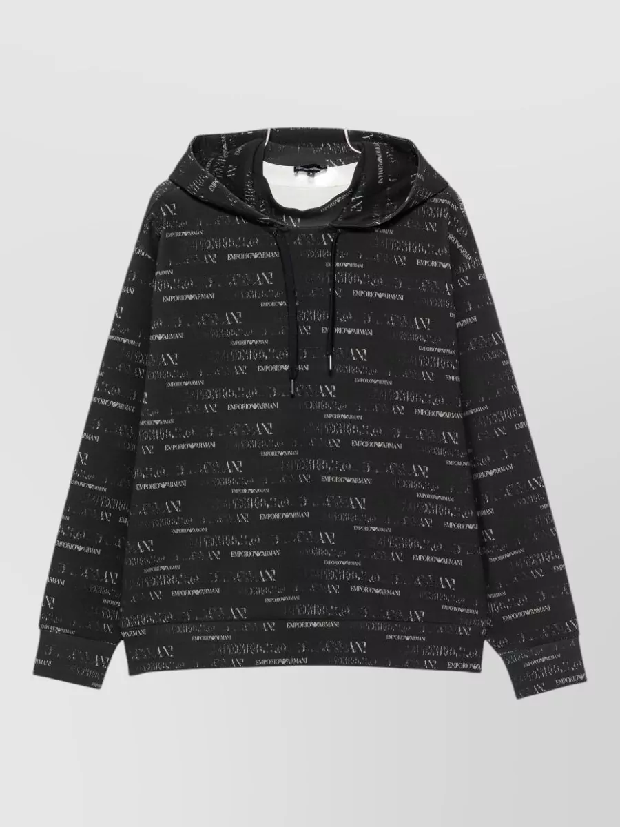Emporio Armani printed hoodie