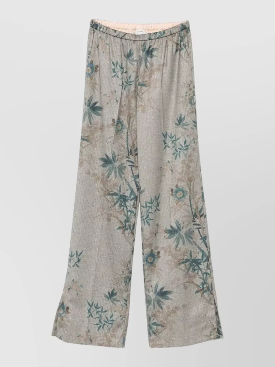 Forte Forte printed straight-leg trousers