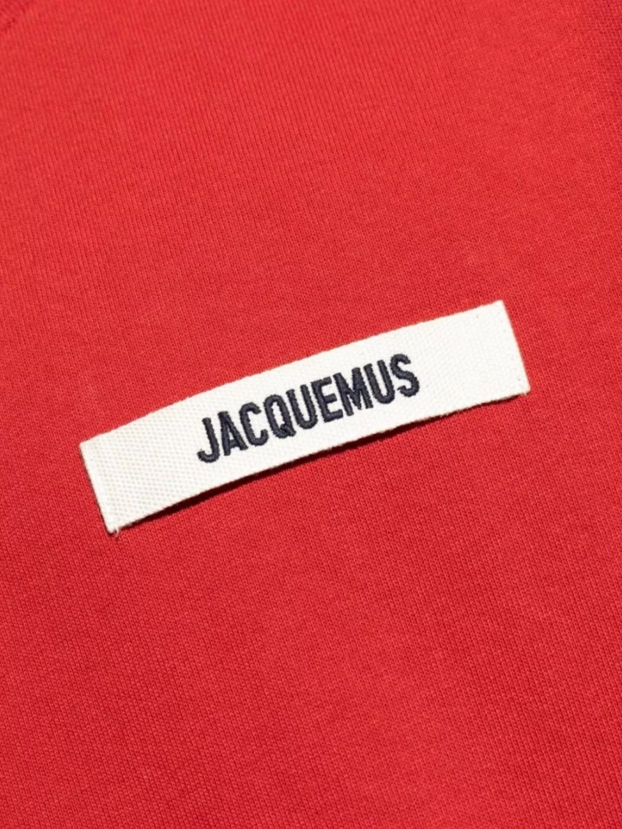 Jacquemus Grosgrain Neck T-Shirt Short Sleeves