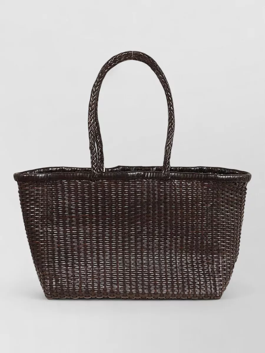 Dragon Diffusion Na Leather Basket Bag