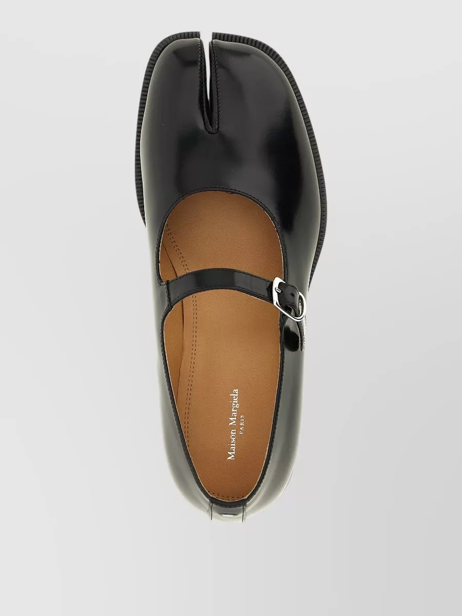 Maison Margiela Leather Mary Jane Monk Shoes