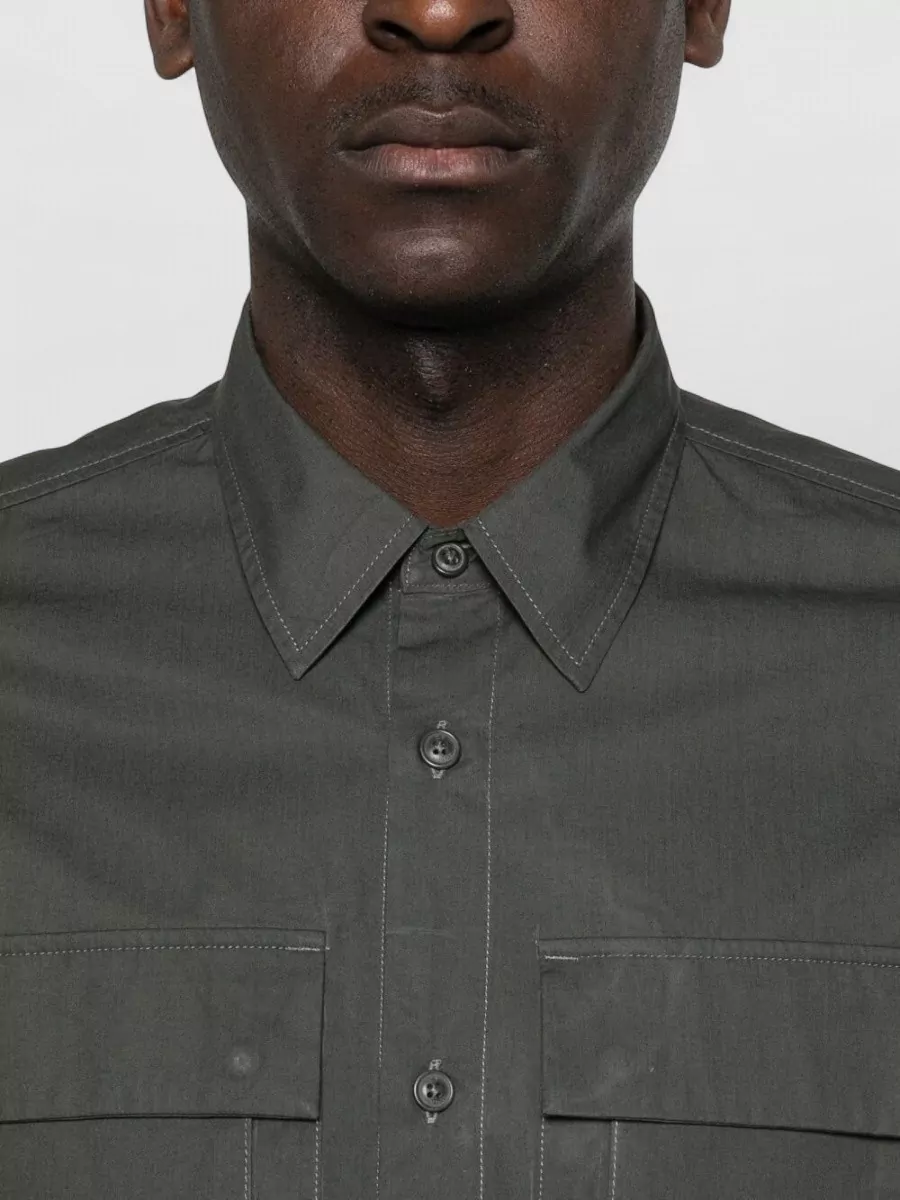 C.p. Company Metropolis Series Signature Logo Cotton Shirt