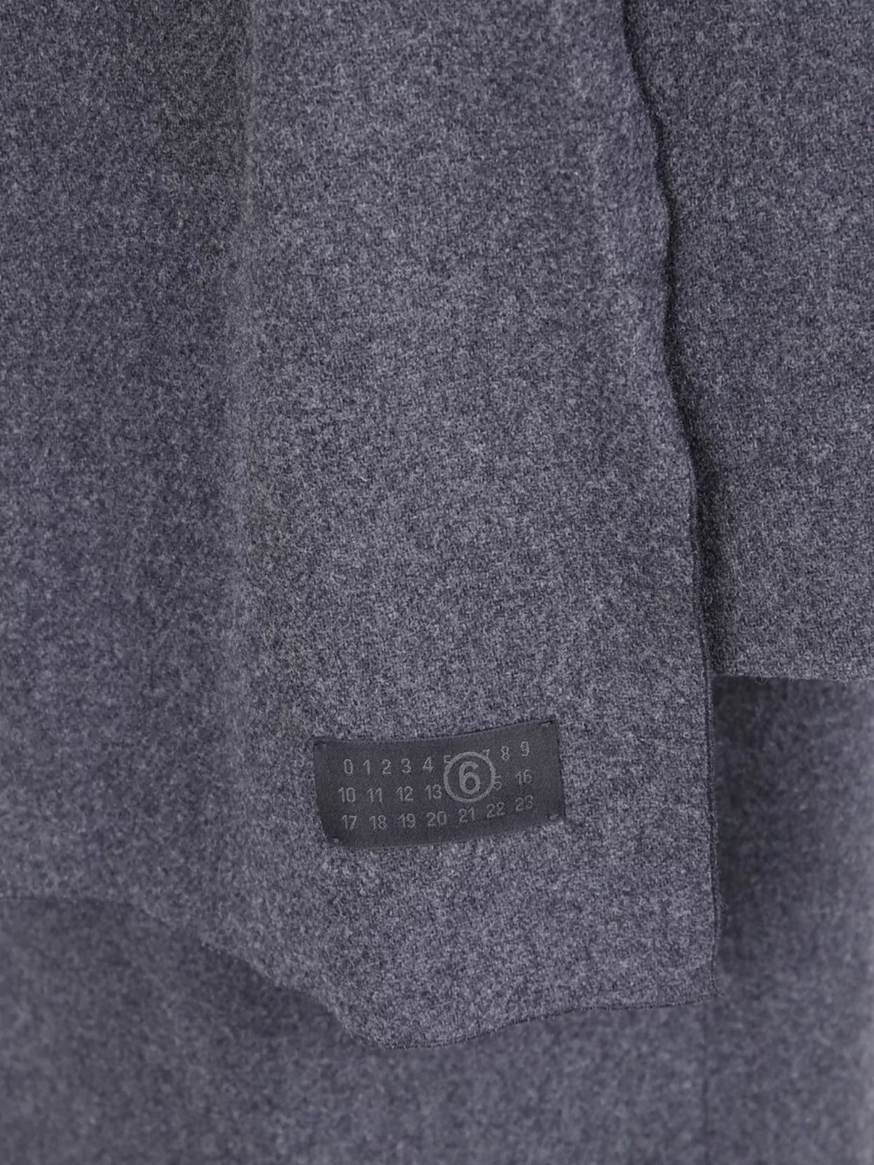 Mm6 Maison Margiela Long Length Coat With Back Vent And Scarf Detail