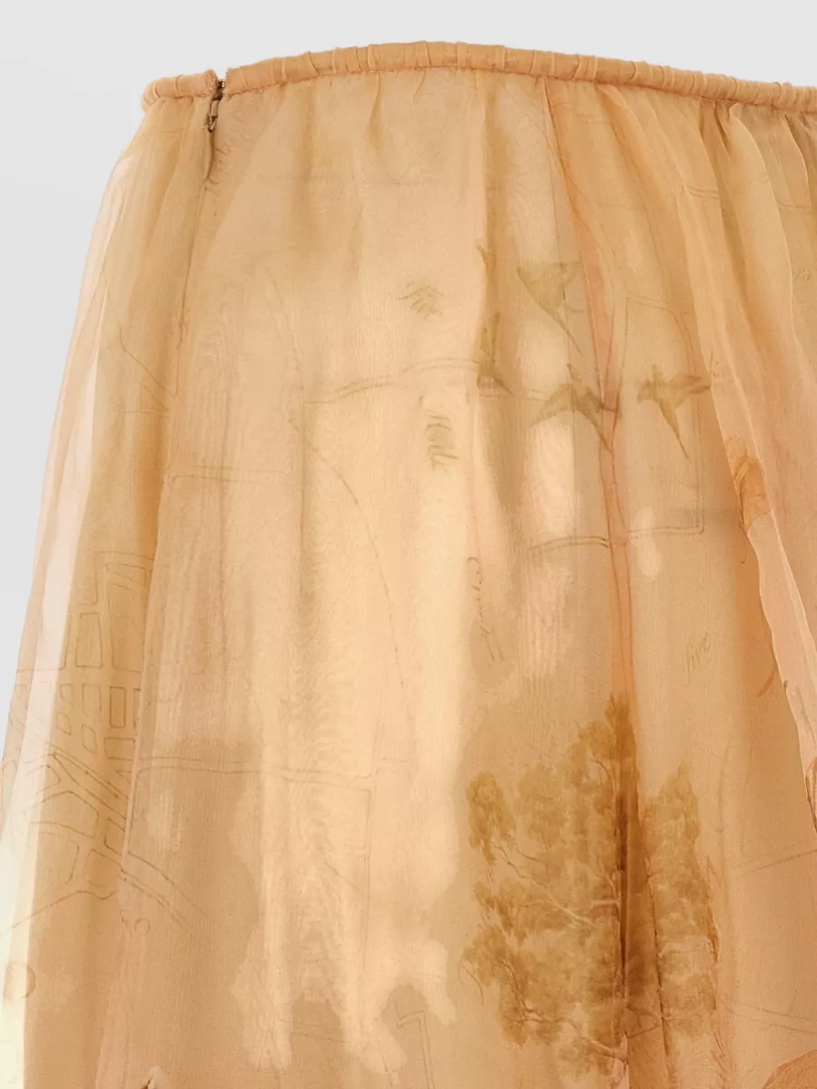 Zimmermann Silk Printed Maxi Skirt