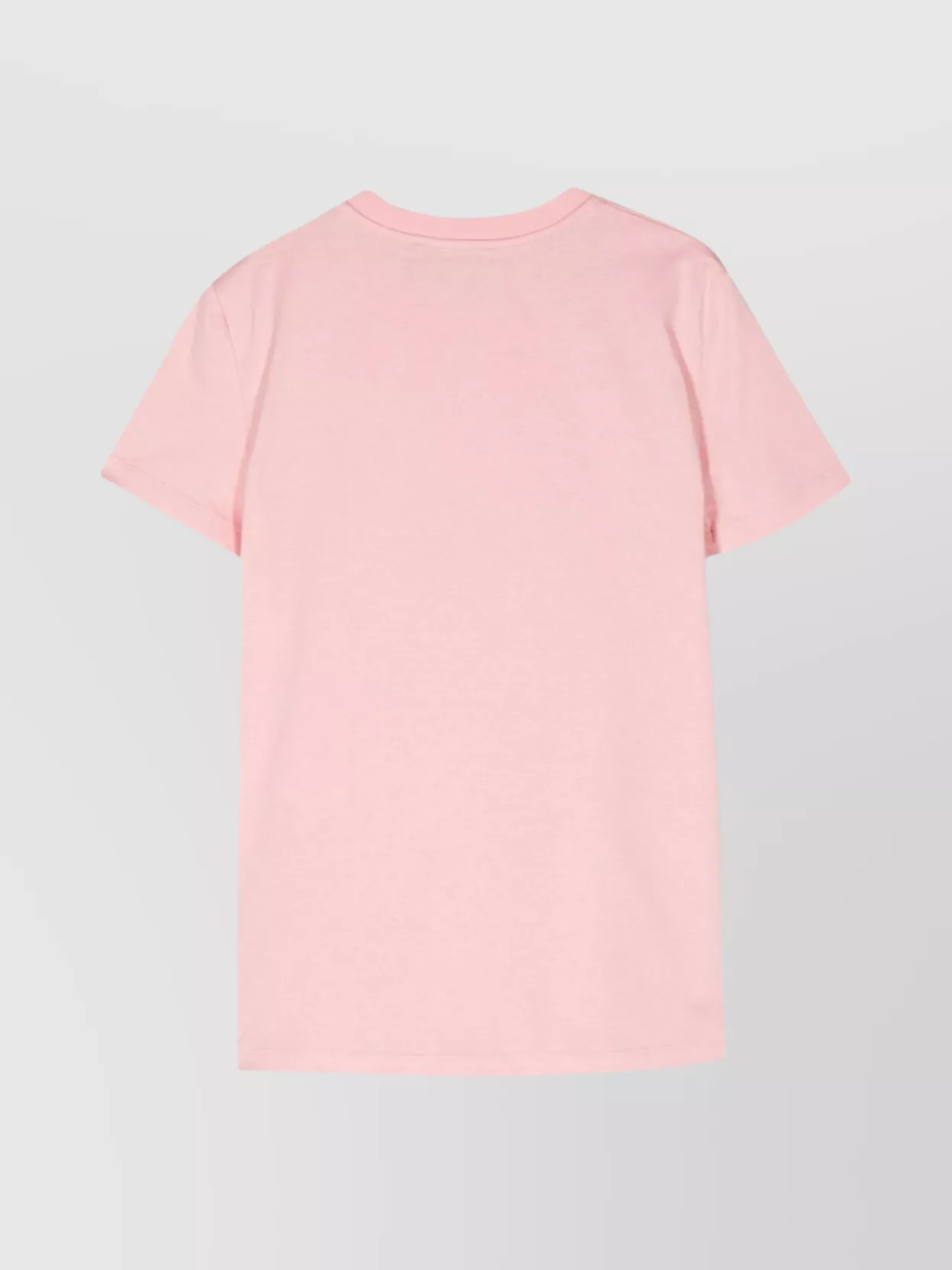 Max Mara Crew Neck Cotton T-shirt With Graphic Print In Pink