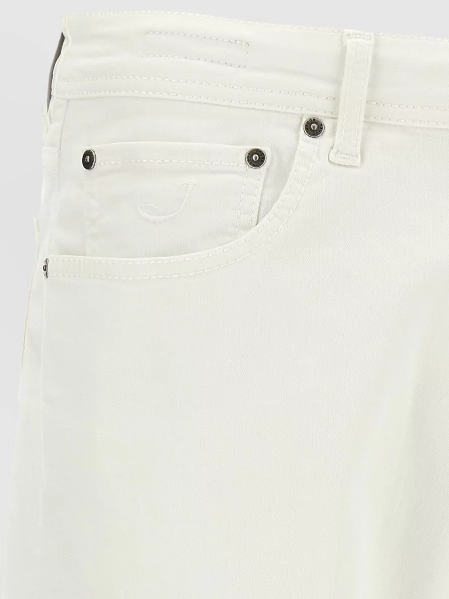 Jacob Cohen Denim Mid-Rise Straight-Leg Jeans