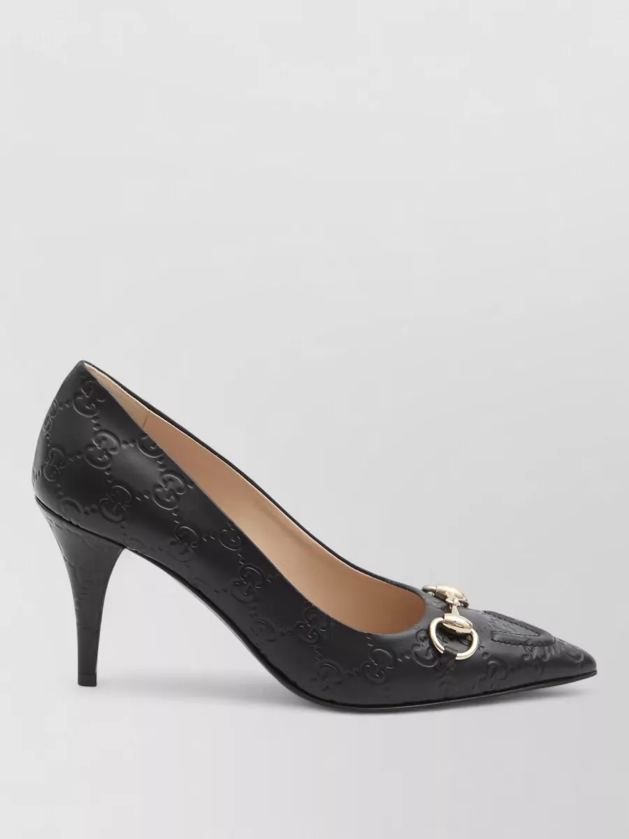 Gucci Pumps Horsebit Detail Cone Heel
