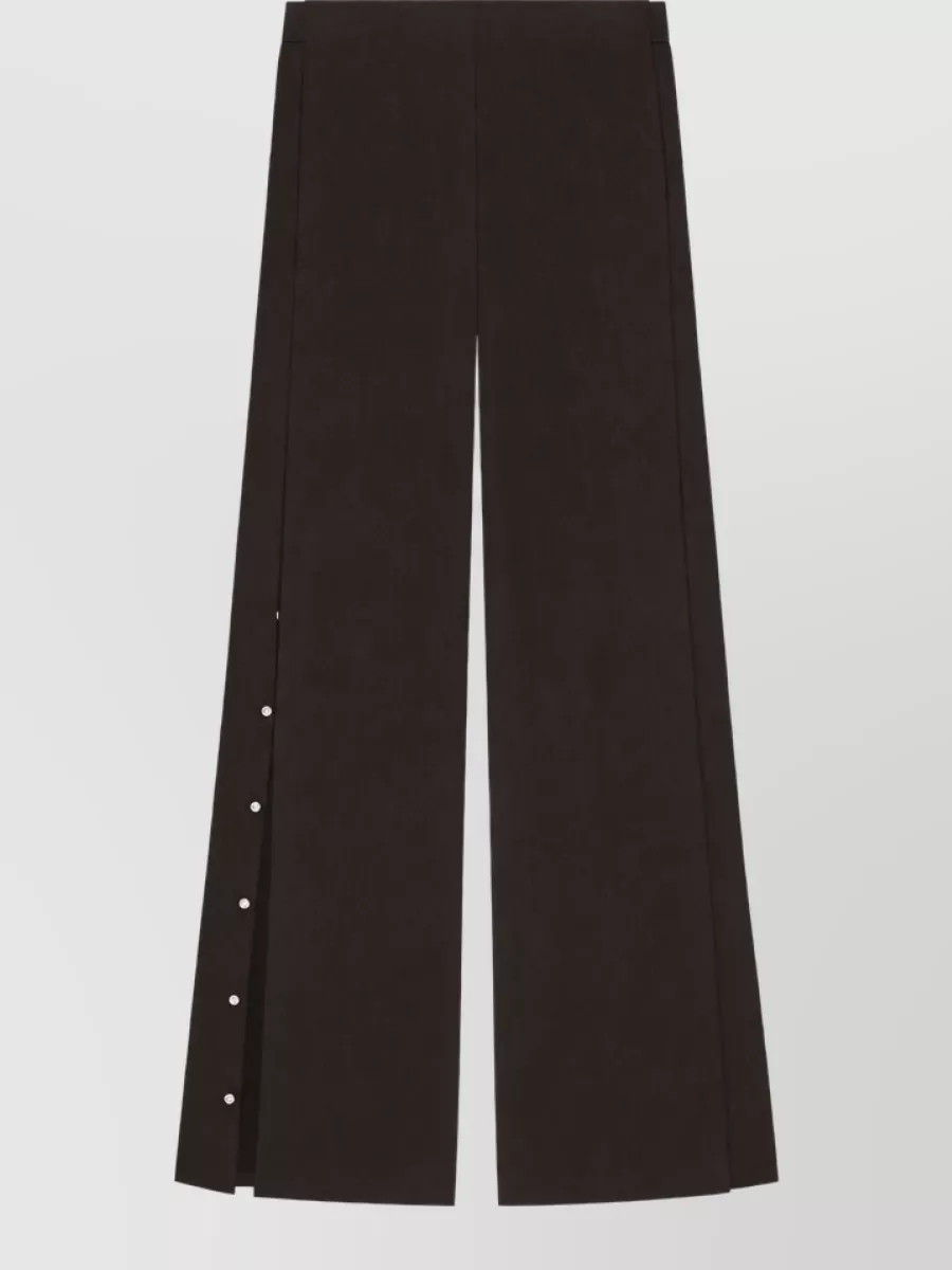 Courrèges mélange twill straight-leg trousers