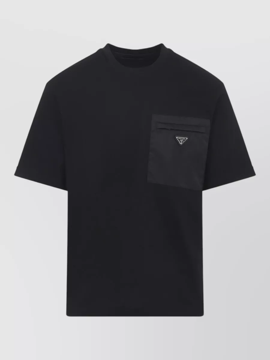 Prada cotton boxy pocket t-shirt