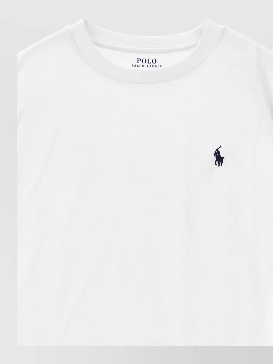Polo Ralph Lauren Ribbed Cotton Crew Neck Short Sleeve T-Shirt