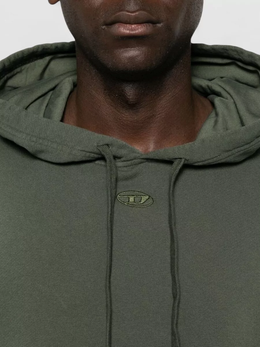 Diesel Cotton Hooded Loose-Fit Sweatshirt