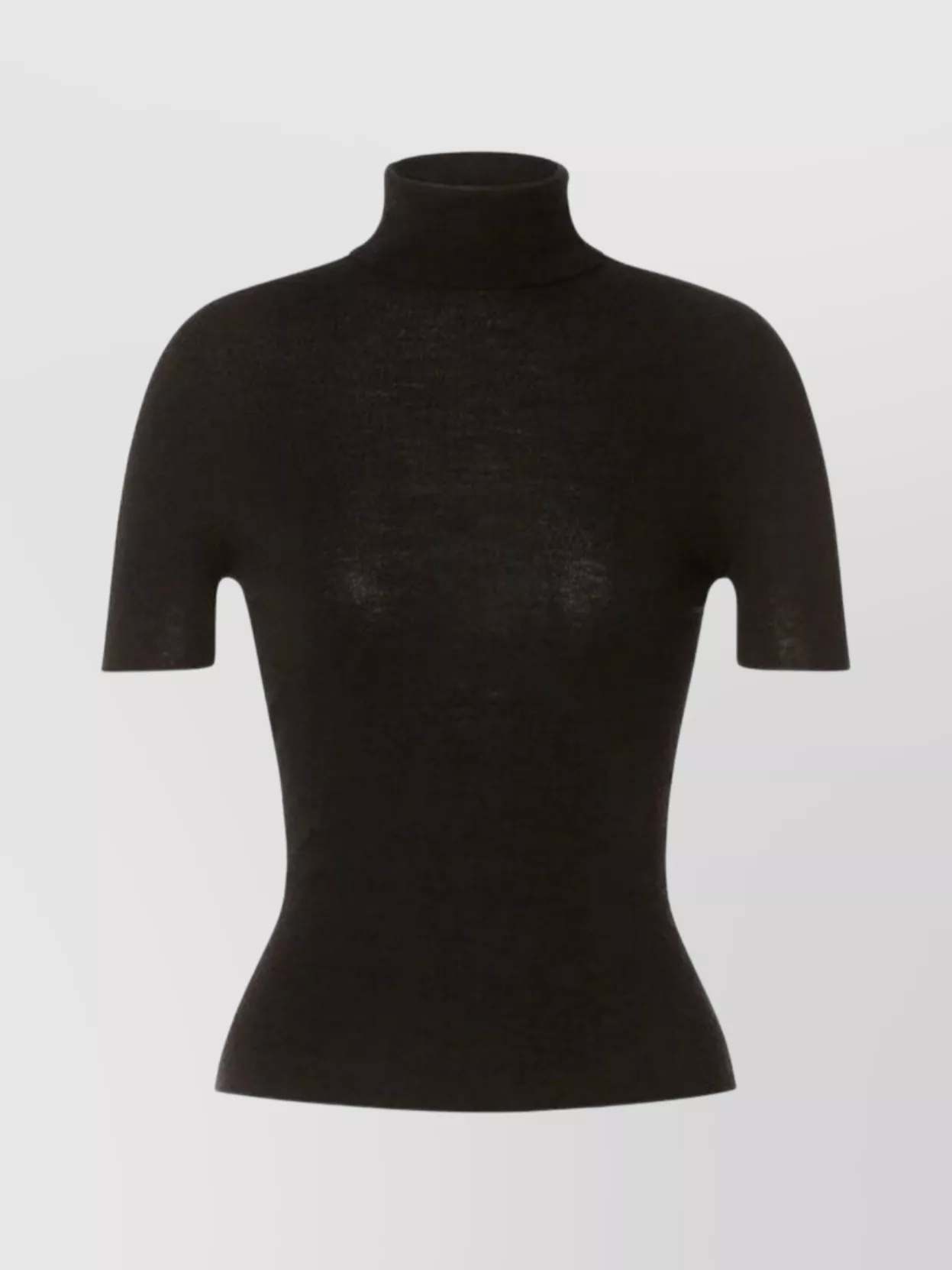 Alberta Ferretti Turtleneck Sweater With Open Back And Tie In Black