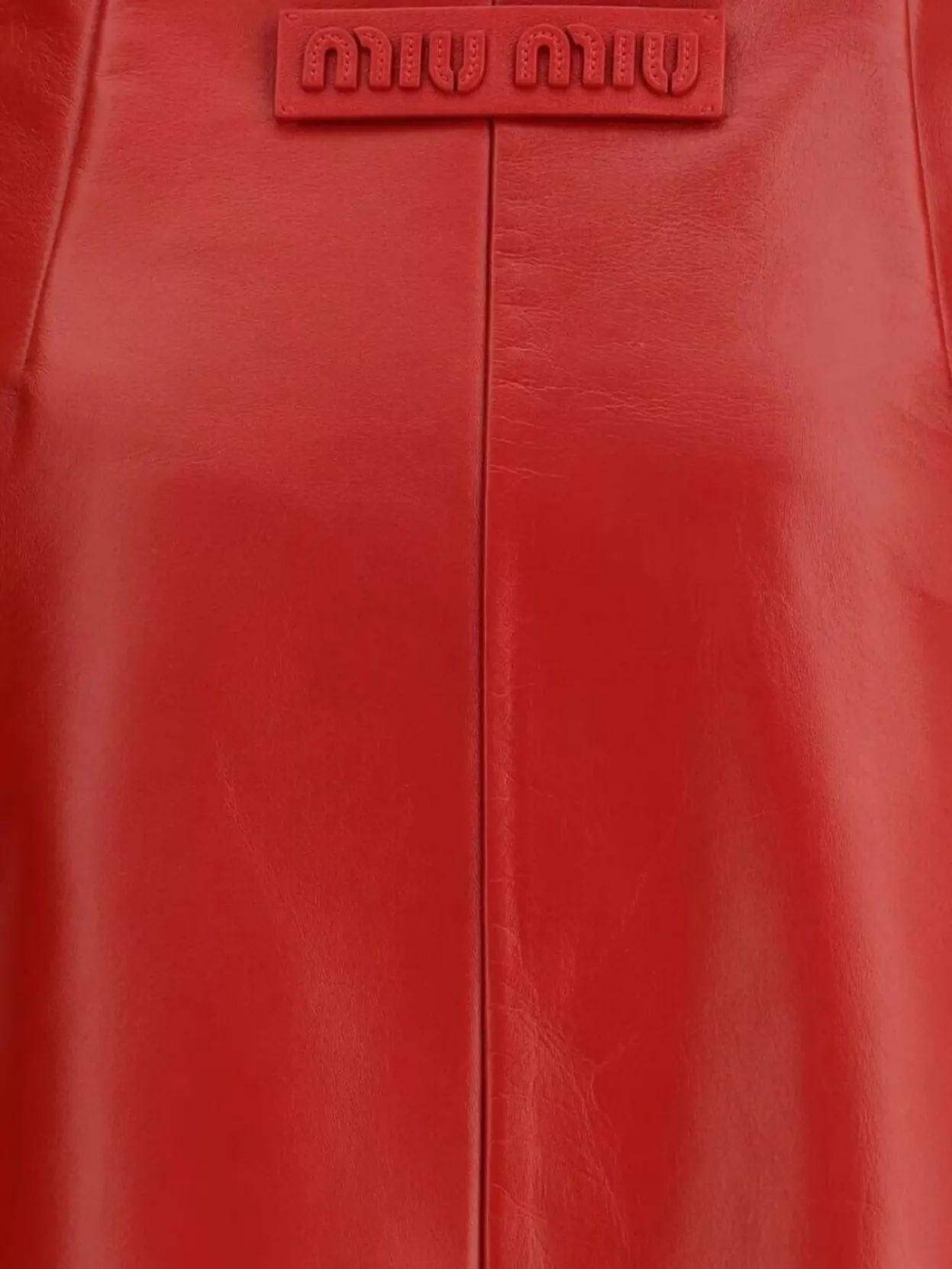 Miu Miu High-Waisted Nappa Leather Skirt Design