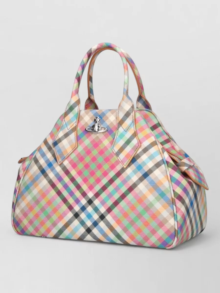 Vivienne Westwood Yasmine Printed Canvas Medium Tote Bag