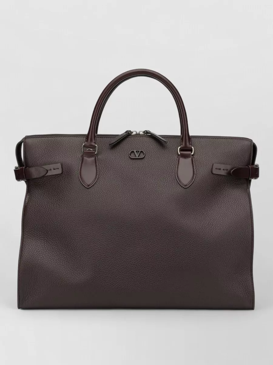 Valentino Garavani calf leather large top handle bag