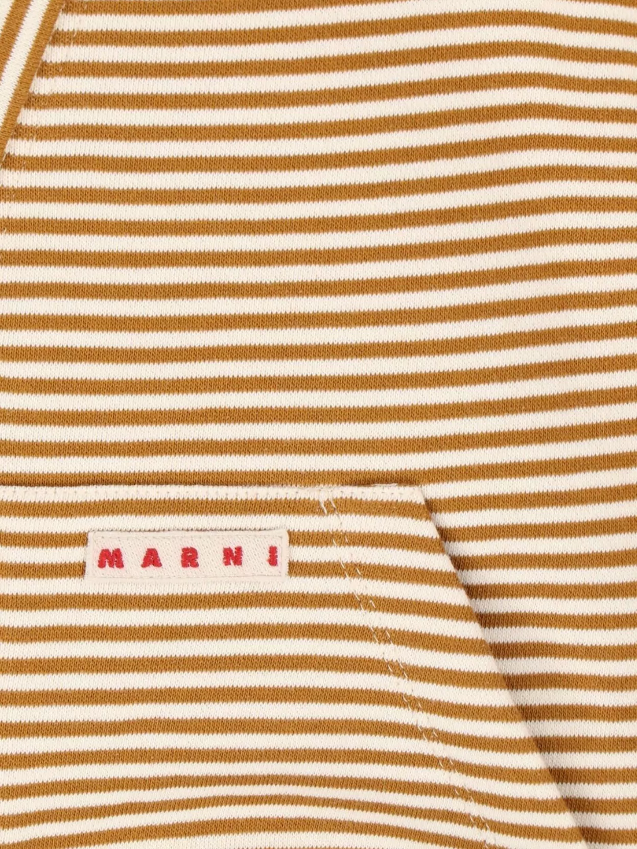 Marni Crewneck Sweater With Front Pockets And Striped Pattern