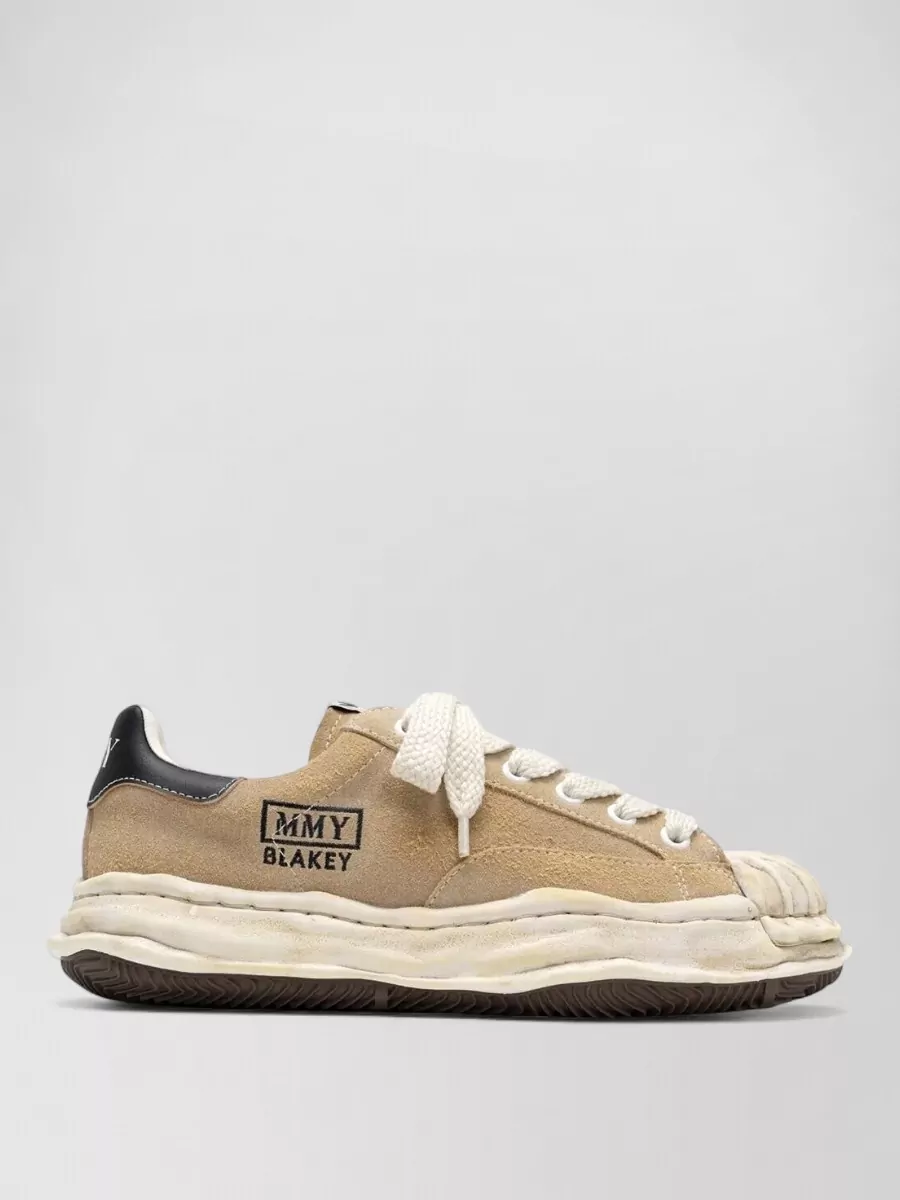 Maison Mihara Yasuhiro Leather Low-Top Sneakers