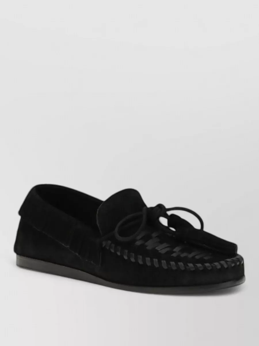 Isabel Marant suede fringed slip-on loafers