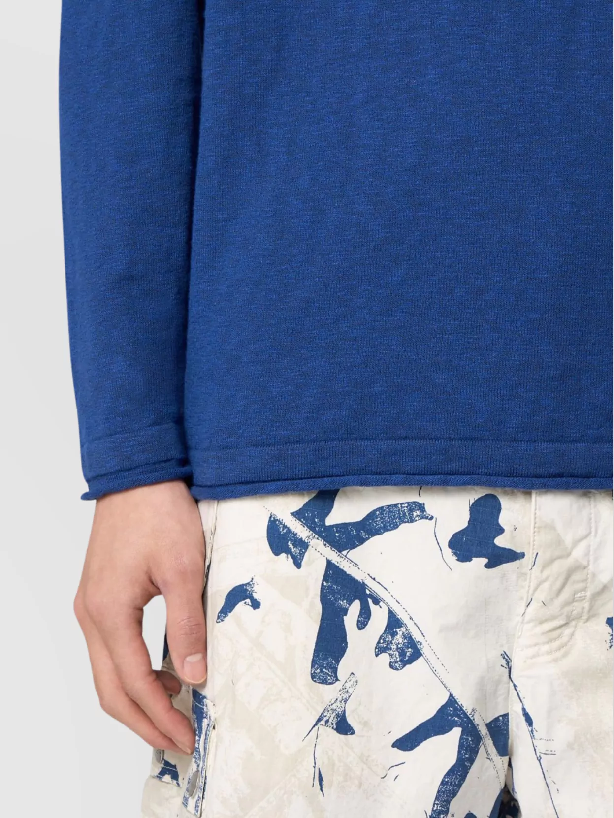 Stone Island Crew Neck Jumper Ribbed Cuffs