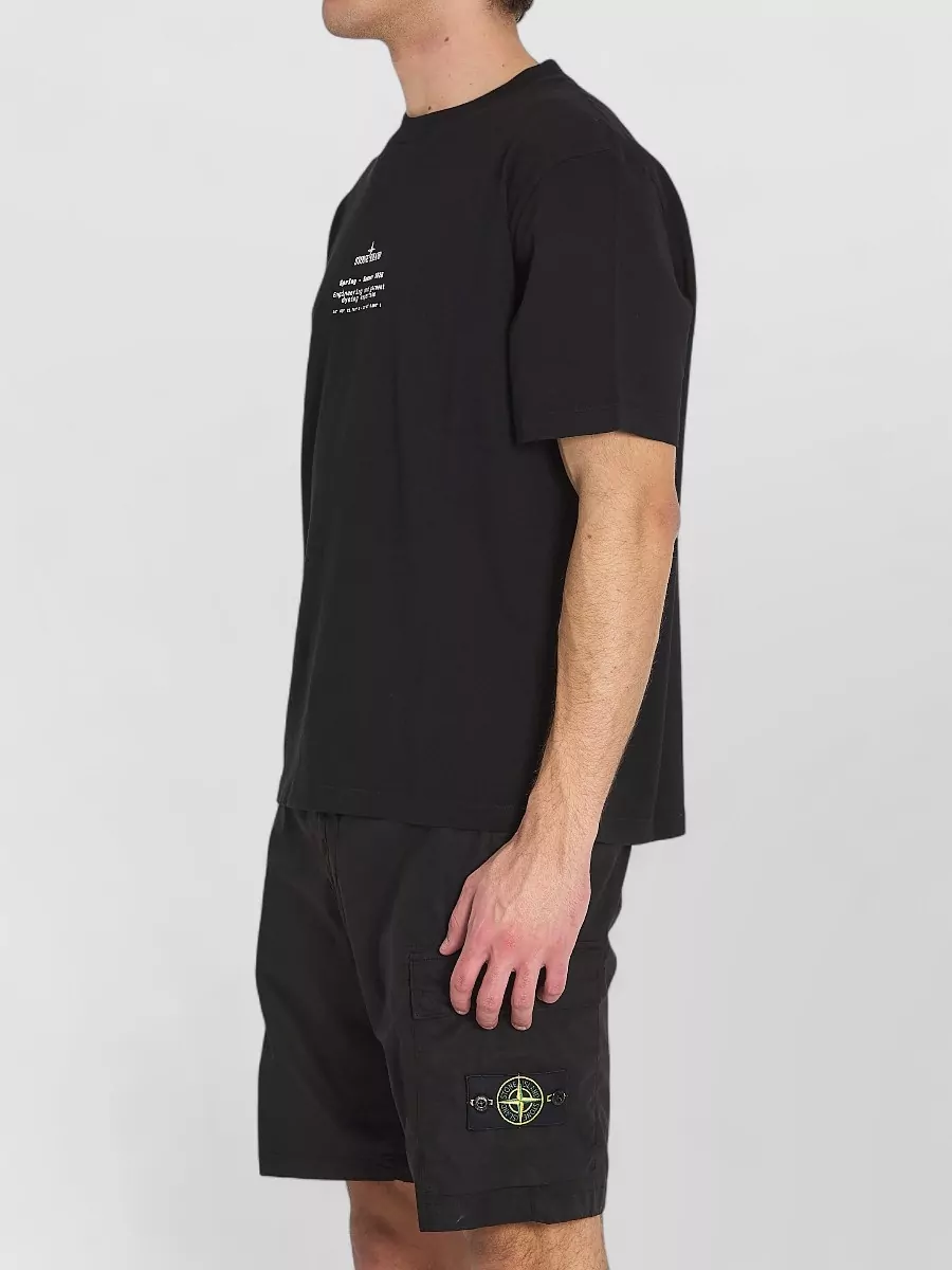 Stone Island Cotton Regular-Fit Printed T-Shirt