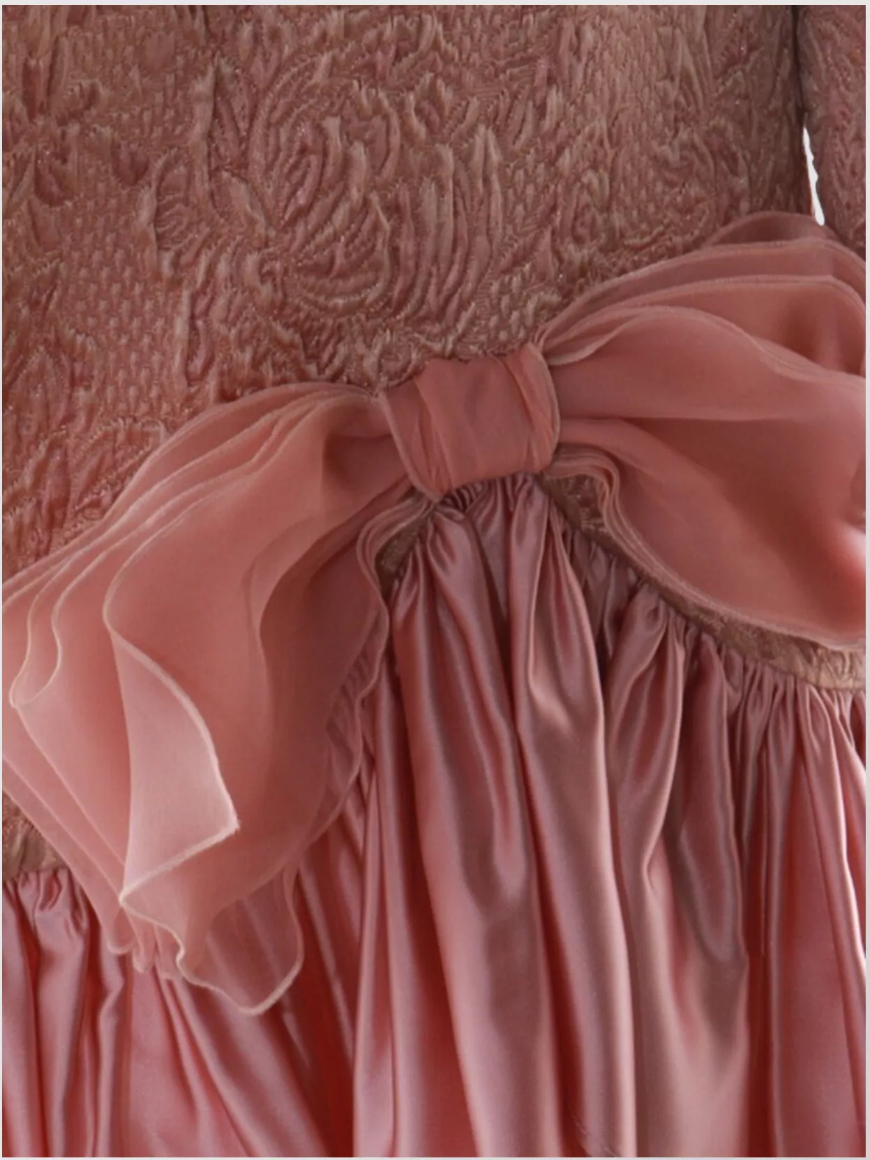 Valentino Long Sleeve Dress Ruffled Hem
