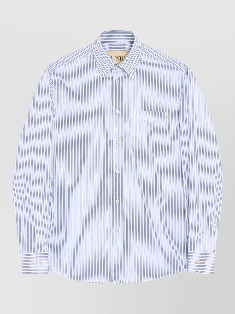 Valentino Garavani striped cotton poplin shirt