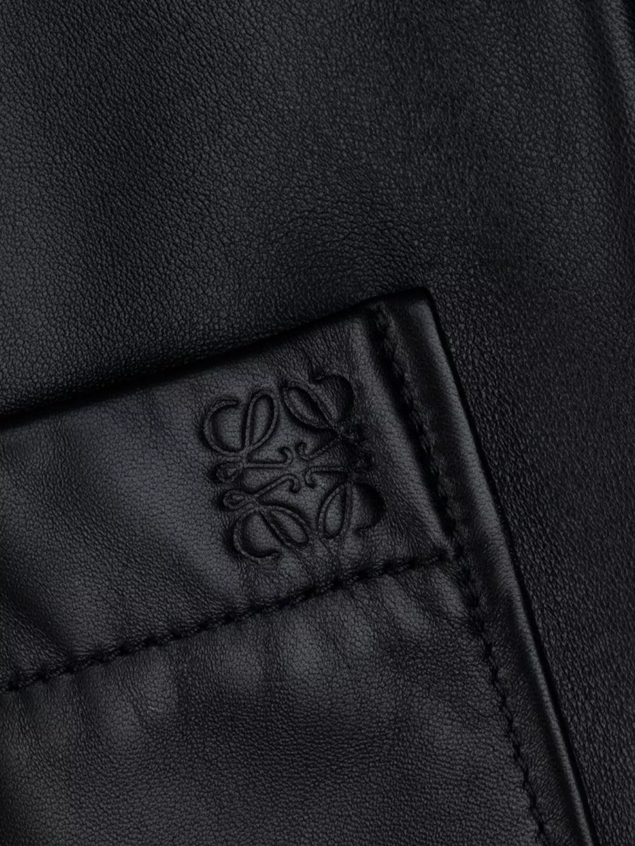 Loewe Leather Jackets Collared Front Pocket