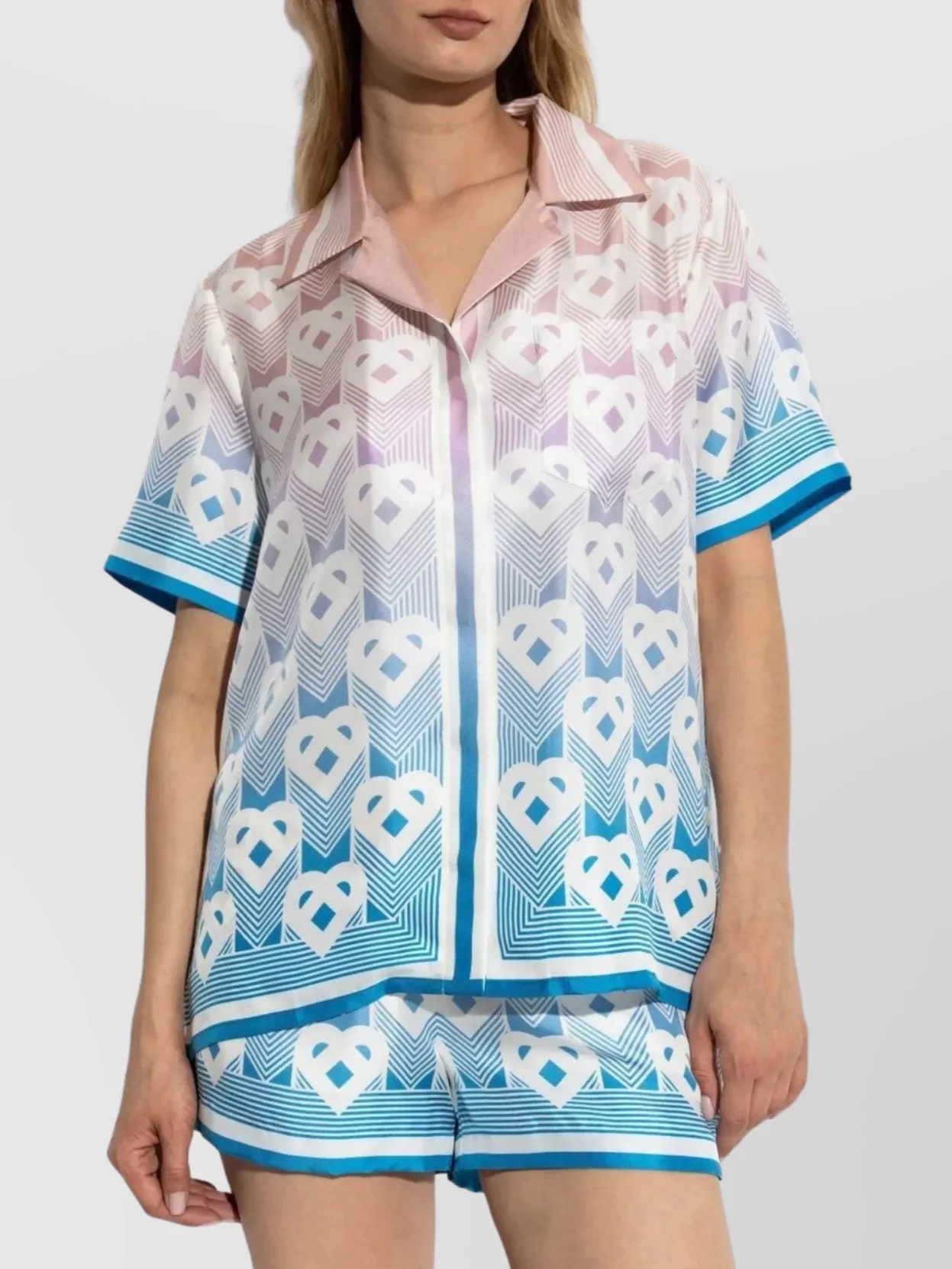 Casablanca Short Sleeve Cuban Collar Shirt