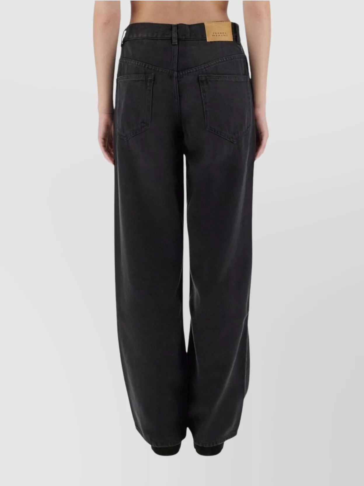Isabel Marant Wide Leg Trousers Contrast Stitching