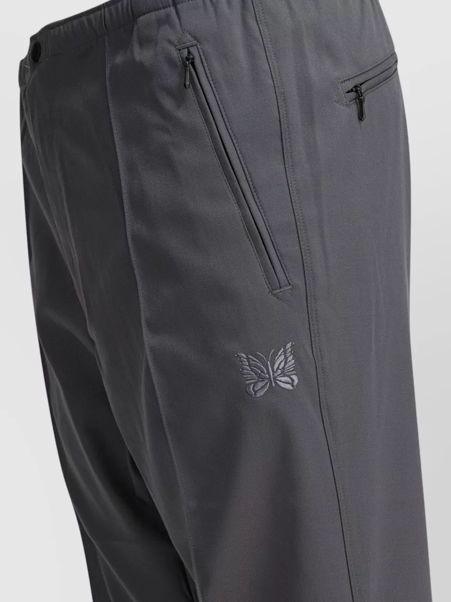 Needles Boot-Cut Twill Pants And Elastic Waistband