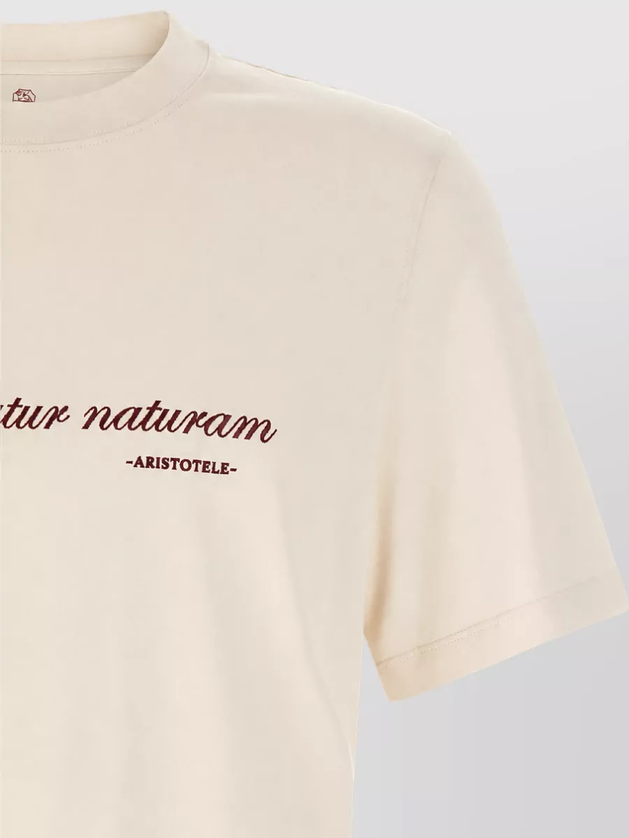 Brunello Cucinelli Cotton Embroidered T-Shirt