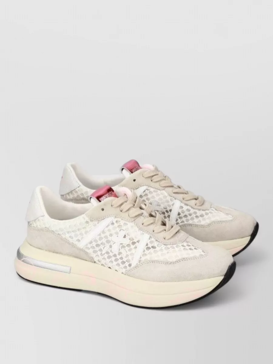 Premiata Leather Low-Top Sneakers