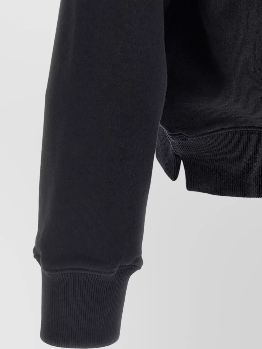Off-White Cotton Printed Hoodie