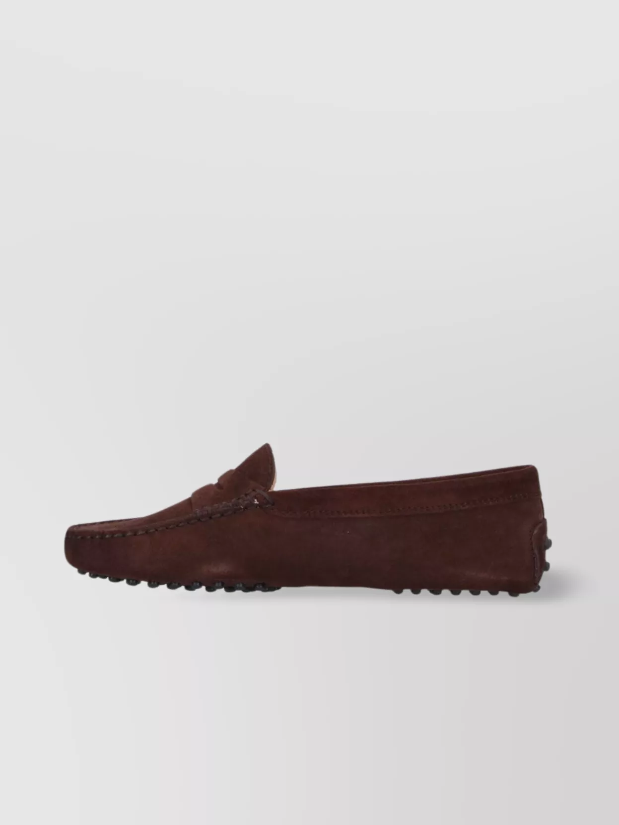 Tod's Loafers With Moccasin Stitching And Penny Strap Detail
