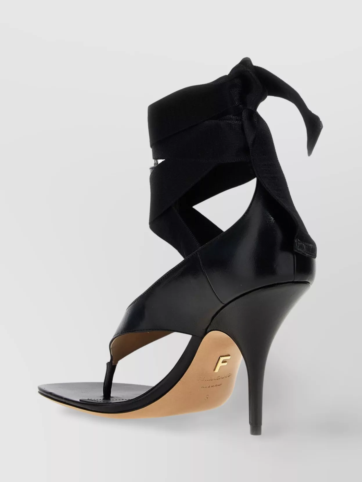 Ferragamo "Leliu" Wrap-Around Square Toe Sandals