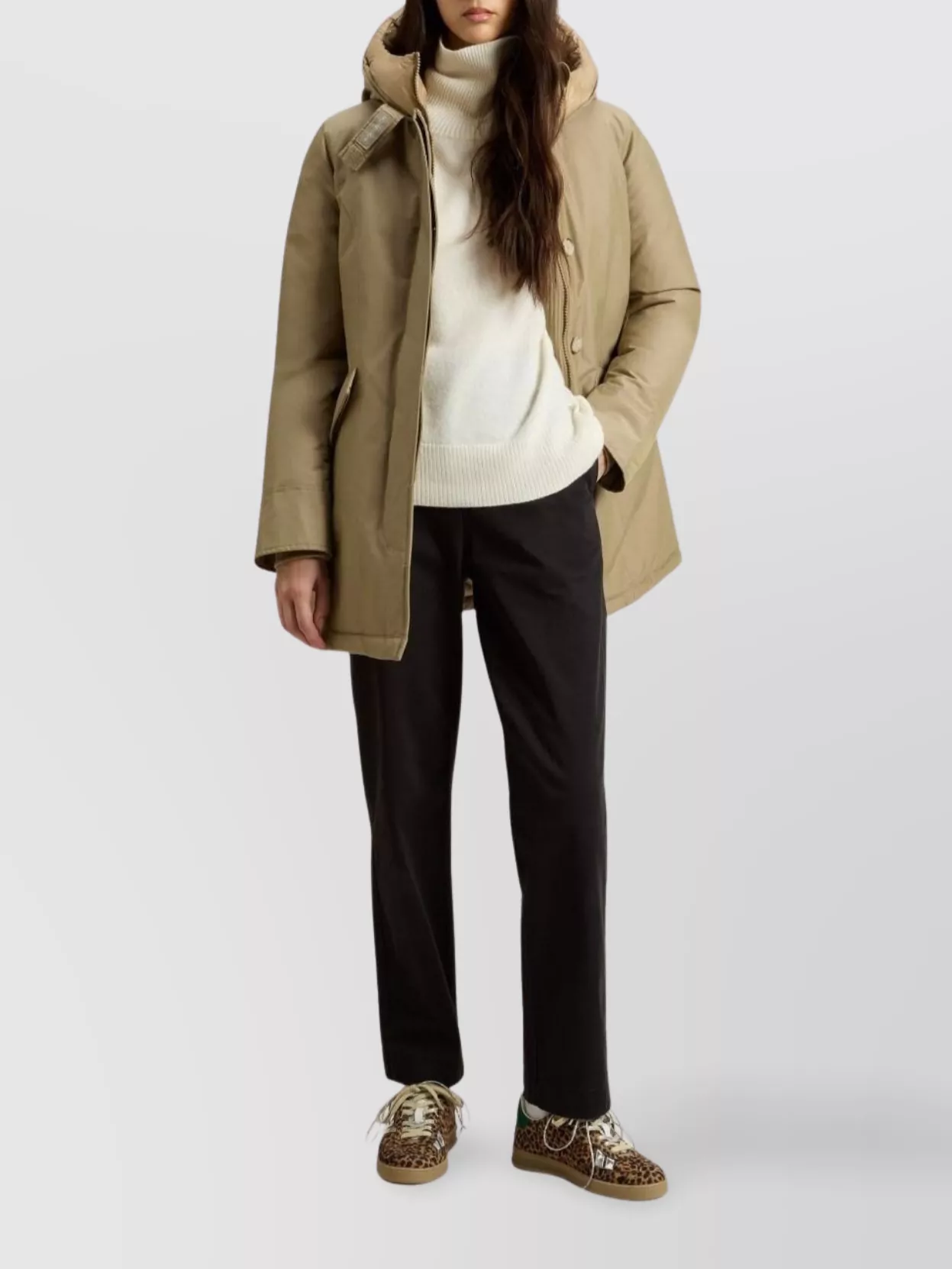 Woolrich Insulated Parka With Hood And Pockets