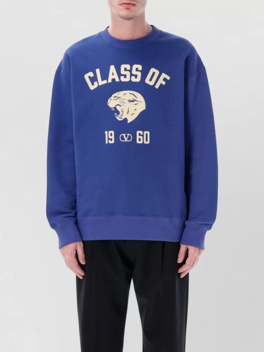 Valentino Garavani Cotton panther print regular-fit sweatshirt