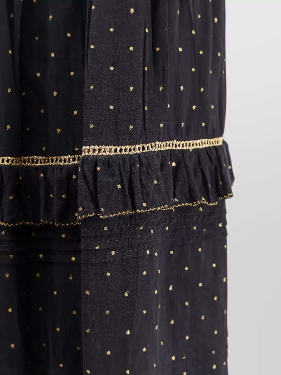 Isabel Marant Etoile Volodia Skirt Polka Dots Ruffle Sheer