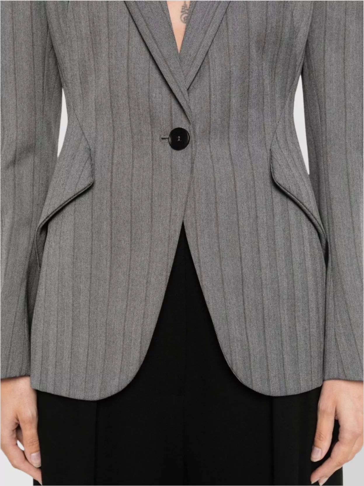 Alexander Mcqueen Tailored Jacket Padded Shoulders