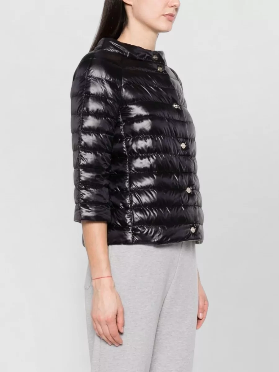 Herno Quilted Down Jacket Three Quarter Sleeves