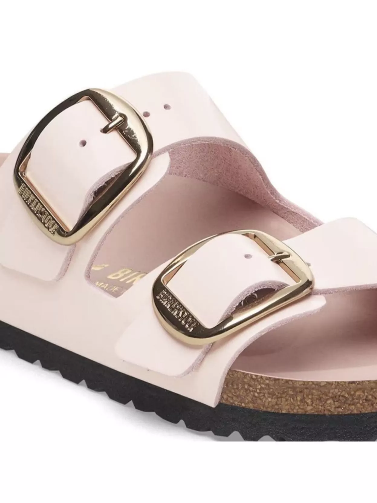 Birkenstock Buckle Feature Sandals In Natural Leather
